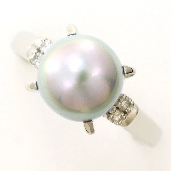 RING PT900/PLATINUM: Ring PT900/Platinum Brand: No Brand Type/Style: Ring Material: PT900/Platinum, Main Stone/Creation Pearl (Diamond) Diamond Color: silver Size: US 7 Accessories: None Accessories Notice: Wh