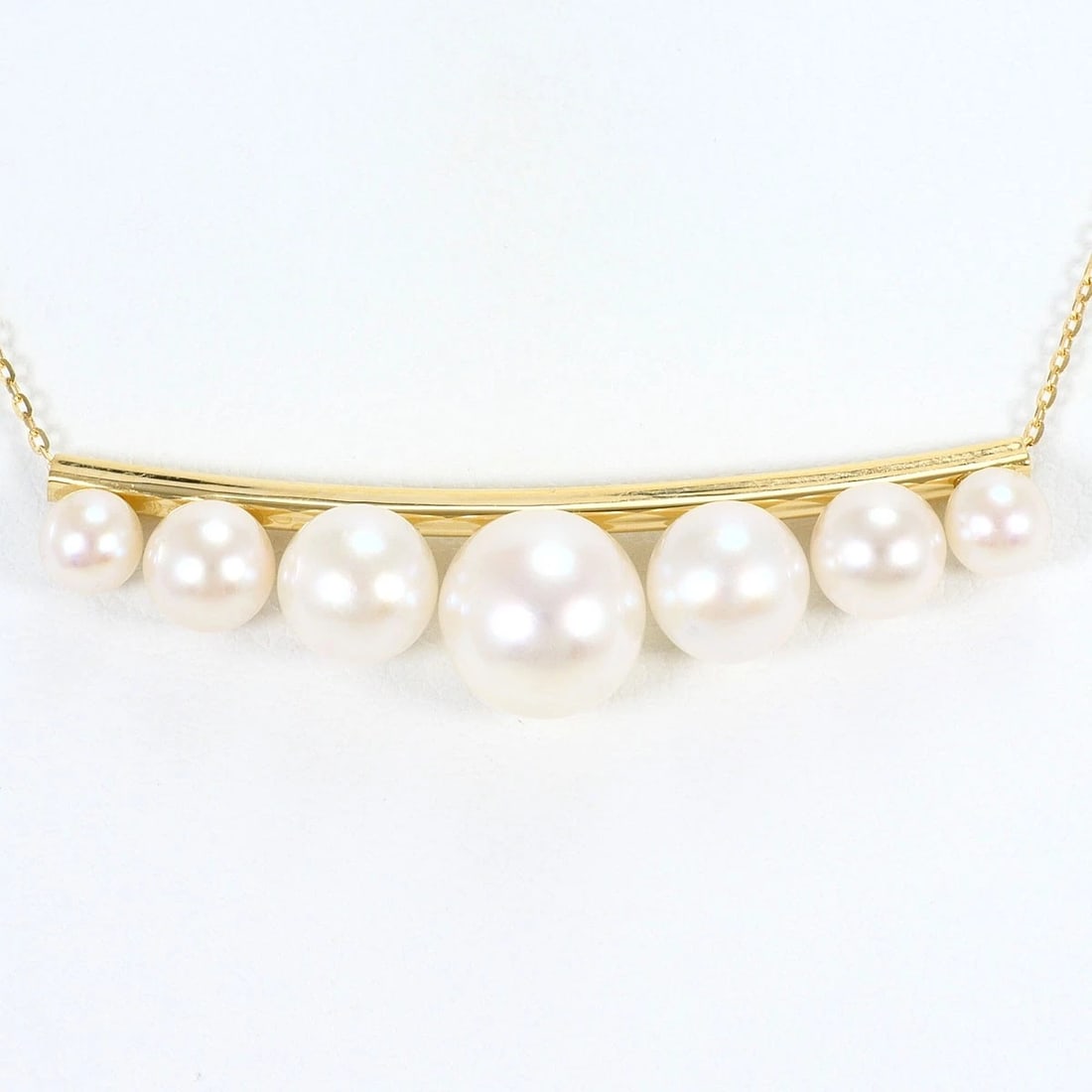 K18 18K GOLD NECKLACE PEARL: K18 18k gold Necklace Pearl Brand: No Brand Type/Style: Necklace Material: 18k gold, Main Stone/Creation Cultured Pearl Color: gold Size: Total length44cm Accessories: None Accessories Notice: When
