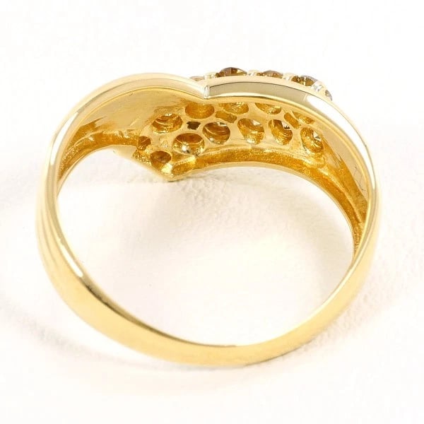 RING K18/YELLOW GOLD: Ring K18/Yellow Gold Brand: No Brand Type/Style: Ring Material: K18/Yellow Gold, Main Stone/Creation Brown Diamond Color: yellow Gold Size: US 5 3/8 Accessories: None Accessories Notice: W