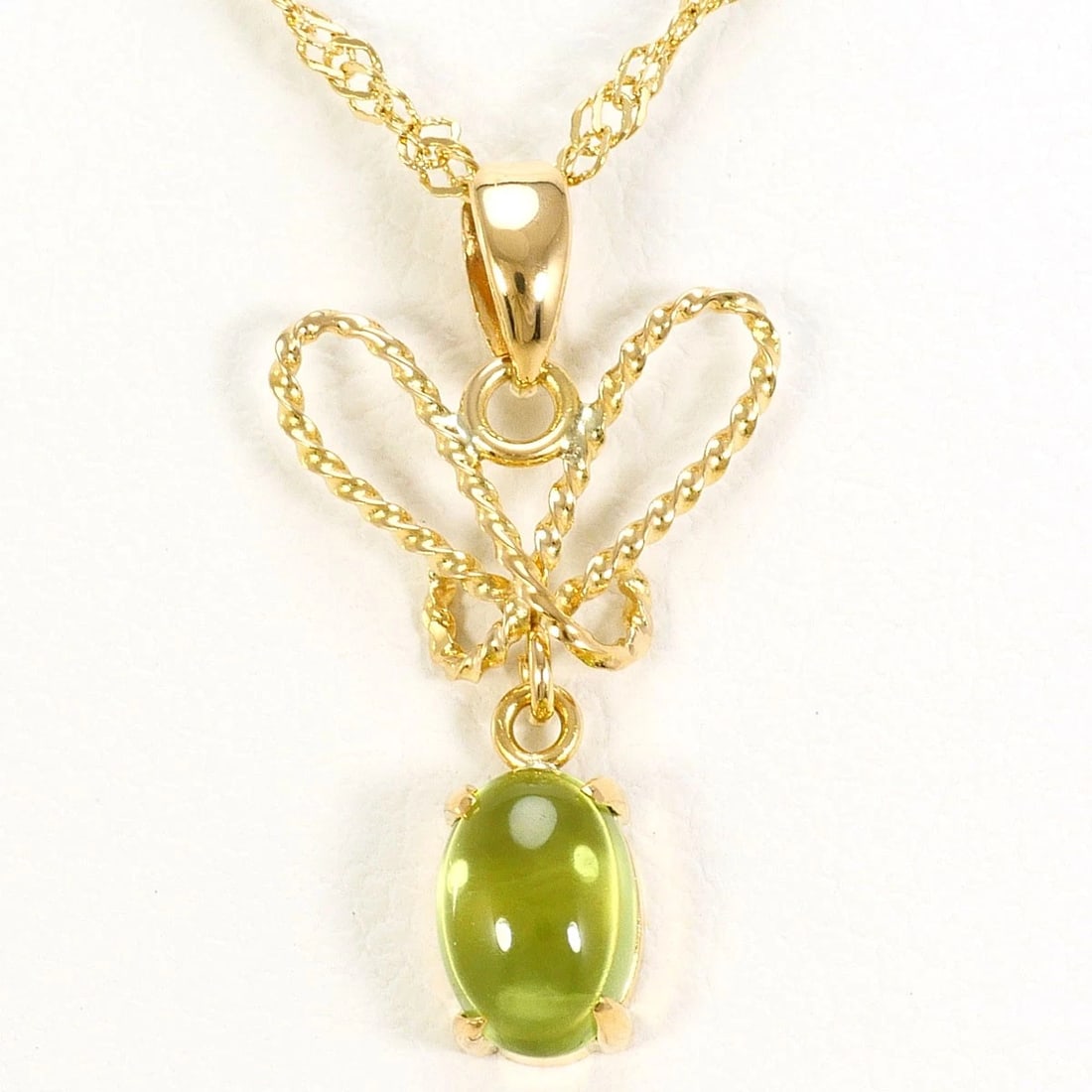K18 18K GOLD NECKLACE PERIDOT: K18 18k gold Necklace Peridot Brand: No Brand Type/Style: Necklace Material: 18k gold, Main Stone/Creation Peridot Color: gold Size: Total length40cm Accessories: None Accessories Notice: