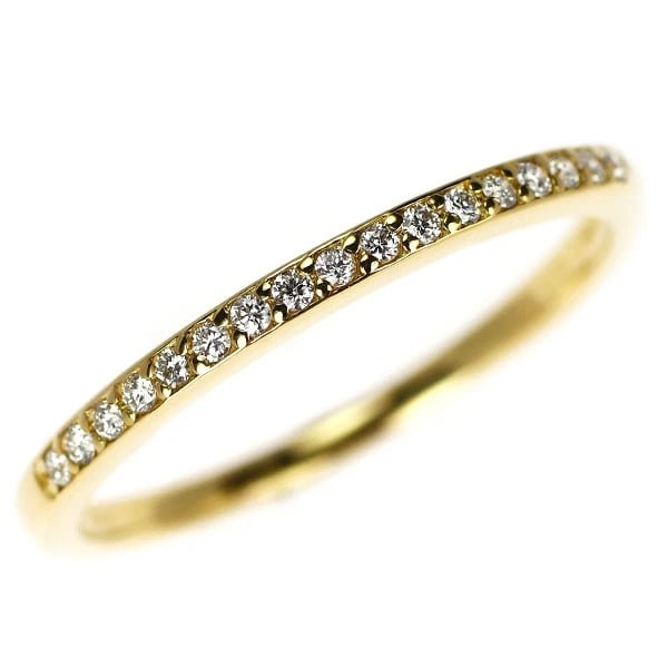 K18YG DIAMOND RING: K18YG Diamond Ring Brand: None Type/Style: Ring Material: K18YG Color: YG Size: 7.75 - 8US Accessories: None Accessories Notice: When purchasing pre-owned goods, please refer to the photos of the
