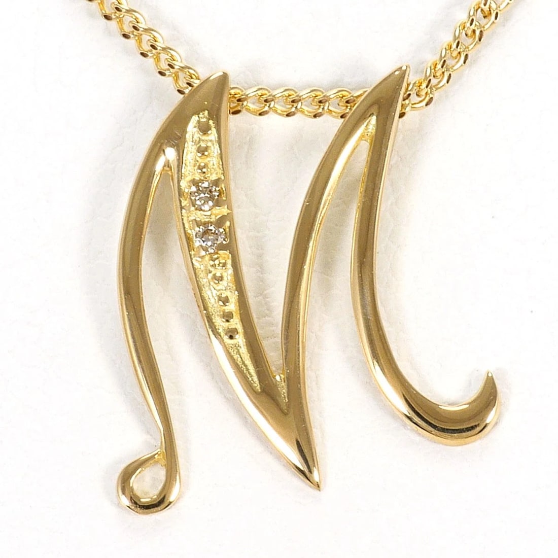 K18 18K GOLD NECKLACE DIAMOND: K18 18k gold Necklace Diamond Brand: No Brand Type/Style: Necklace Material: 18k gold, Main Stone/Creation Diamond Color: gold Size: Total length44cm Accessories: None Accessories Notice: When