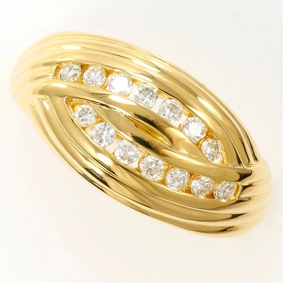 K18 18K GOLD RING DIAMOND: K18 18k gold Ring Diamond Brand: No Brand Type/Style: Ring Material: 18k gold, Main Stone/Creation Diamond Color: Gold Size: US7 Accessories: None Accessories Notice: When purchasing pre-o