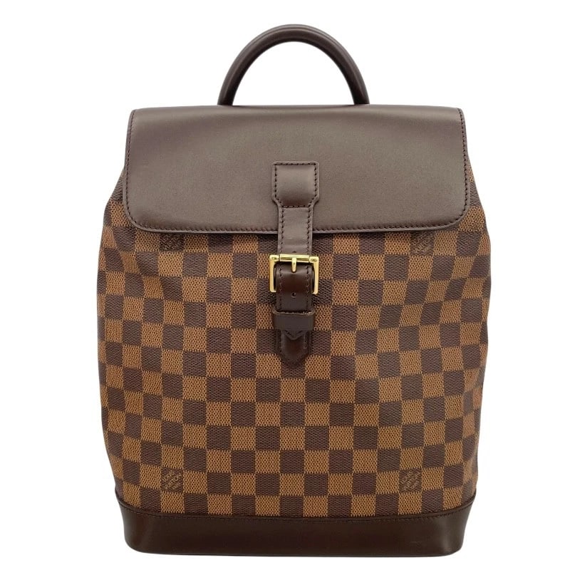 LOUIS VUITTON SOHO BACKPACK DAYPACK: LOUIS VUITTON Soho Backpack Daypack Brand: LOUIS VUITTON Type/Style: Backpack Daypack Material: Damier Canvas Color: Brown Size: W9.8 x H12.2 x D3.5inch Accessories: None Accessories Notice: When