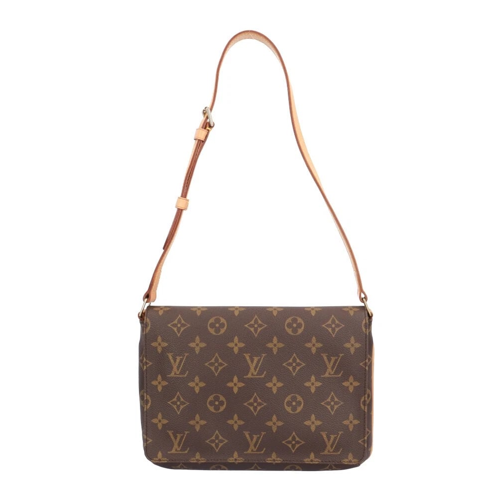 LOUIS VUITTON SHOULDER BAG MONOGRAM CANVAS: LOUIS VUITTON Shoulder Bag Monogram canvas Brand: LOUIS VUITTON Type/Style: Shoulder Bag Material: Exterior Material Monogram canvas Color: Exterior Color Brown Size: W10.6 x H7.1 x D1.8inch Acces