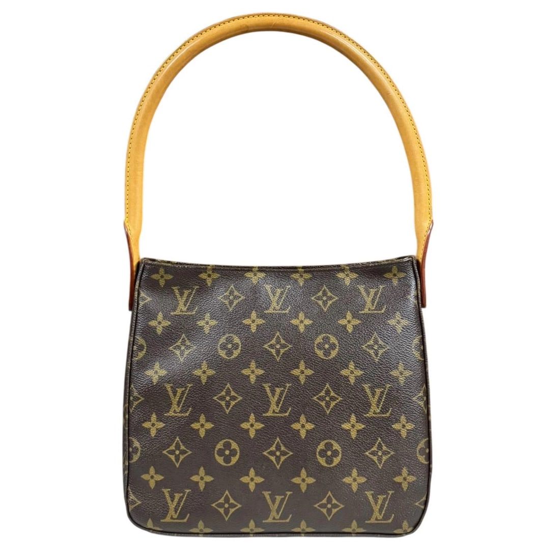 LOUIS VUITTON SHOULDER BAG MONOGRAM CANVAS: LOUIS VUITTON Shoulder Bag Monogram canvas Brand: LOUIS VUITTON Type/Style: Shoulder Bag Material: Exterior Material Monogram canvas Color: Exterior Color Brown Size: W9.4 x H8.3 x D3.9inch Access