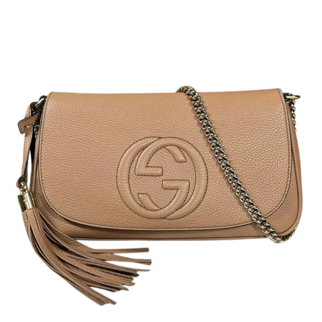 GUCCI SHOULDER BAG CROSS BODY LEATHER: GUCCI Shoulder Bag Cross Body leather Brand: GUCCI Type/Style: Shoulder Bag Material: Exterior Material leather Color: Exterior Color beige Size: W10.6 x H5.9 x D2.2inch Accessories: None