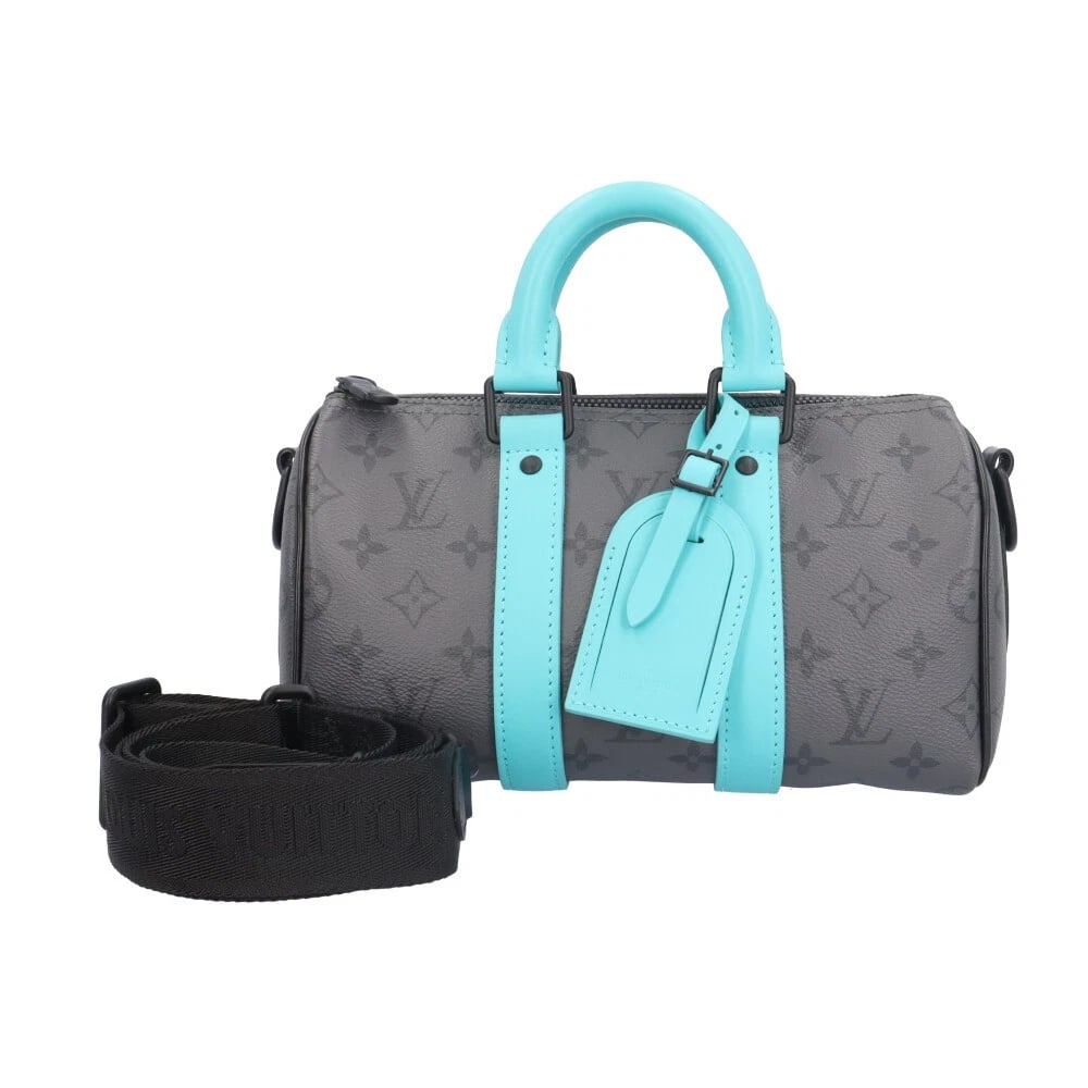 LOUIS VUITTON SHOULDER BAG CROSS BODY 2WAY: LOUIS VUITTON Shoulder Bag Cross Body 2way Brand: LOUIS VUITTON Type/Style: Shoulder Bag Material: Exterior Material Monogram Eclipse Reverse Canvas Color: Exterior Color gray / turquoise blue Size: W