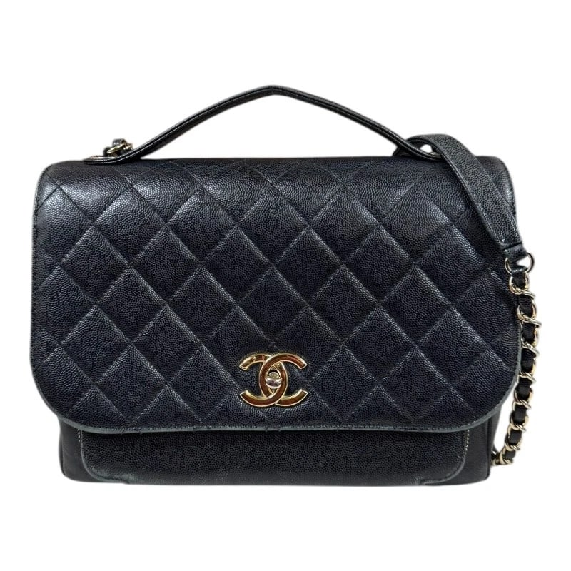 CHANEL SHOULDER BAG CROSS BODY CAVIARSKIN 2WAY: CHANEL Shoulder Bag Cross Body Caviarskin 2WAY Brand: CHANEL Type/Style: Shoulder Bag Material: Exterior Material Caviarskin Color: Exterior Color black Size: W10.6 x H7.7 x D4.7inch Handle:7.9inch