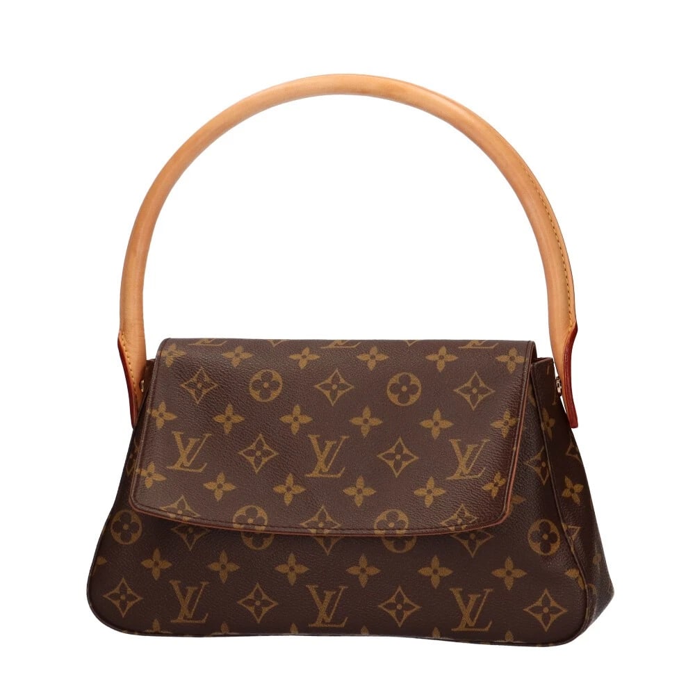 LOUIS VUITTON HANDBAG BROWN MONOGRAM: LOUIS VUITTON Handbag Brown Monogram Brand: LOUIS VUITTON Type/Style: Handbag Material: Exterior Material Monogram canvas Color: Exterior Color Brown Size: W9.1 x H7.1 x D3.1inch Handle:19.3inch A