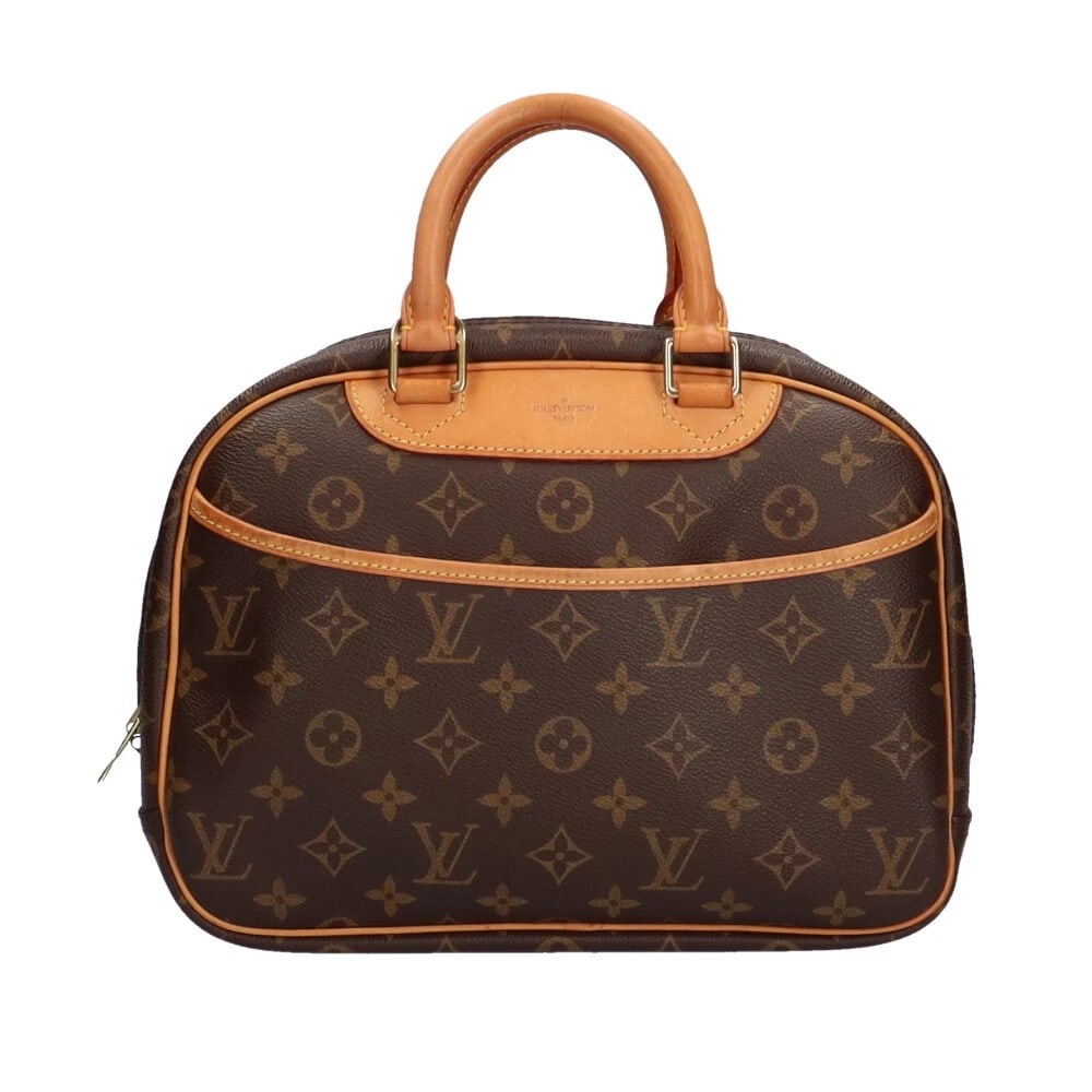 LOUIS VUITTON TRUEVILLE HANDBAG MONOGRAM CANVAS: LOUIS VUITTON Trueville Handbag Monogram canvas Brand: LOUIS VUITTON Type/Style: Handbag Material: Exterior Material Monogram canvas Color: Exterior Color Brown Size: W11.0 x H9.1 x D4.3inch Acces