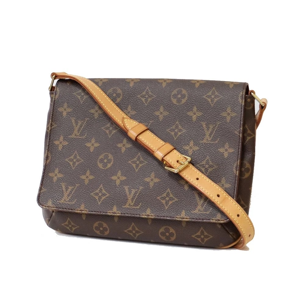 LOUIS VUITTON SHOULDER BAG BROWN MONOGRAM: LOUIS VUITTON Shoulder Bag Brown Monogram Brand: LOUIS VUITTON Type/Style: Shoulder Bag Material: Exterior Material Monogram canvas Color: Exterior Color Brown Size: W9.4 x H7.1 x D1.6inch Accesso