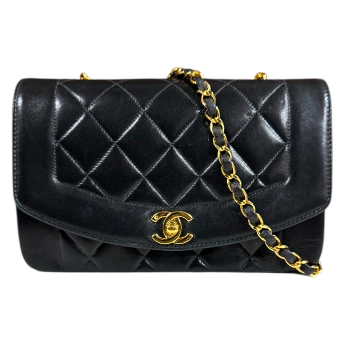 CHANEL SHOULDER BAG LAMBSKIN: CHANEL Shoulder Bag lambskin Brand: CHANEL Type/Style: Shoulder Bag Material: Exterior Material lambskin Color: Exterior Color black Size: W8.7 x H5.5 x D2.8inch Accessories: None Accessor