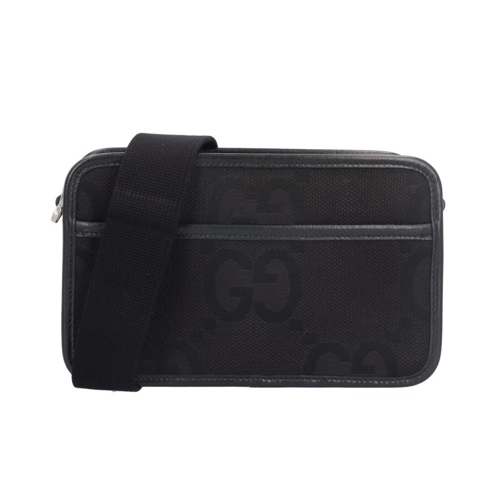 GUCCI SHOULDER BAG CROSS BODY GG CANVAS LEATHER: GUCCI Shoulder Bag Cross Body GG canvas leather Brand: GUCCI Type/Style: Shoulder Bag Material: Exterior Material GG canvas Color: Exterior Color black Size: W8.7 x H5.1 x D2.6inch Accessories: No