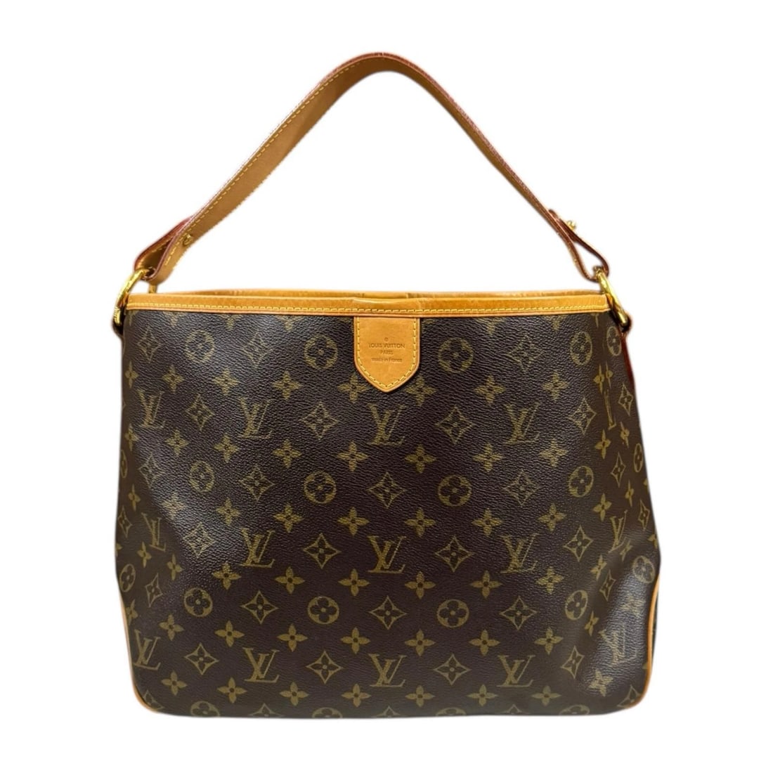 LOUIS VUITTON SHOULDER BAG MONOGRAM CANVAS: LOUIS VUITTON Shoulder Bag Monogram canvas Brand: LOUIS VUITTON Type/Style: Shoulder Bag Material: Exterior Material Monogram canvas Color: Exterior Color Brown Size: W13.8 x H10.6 x D5.1inch