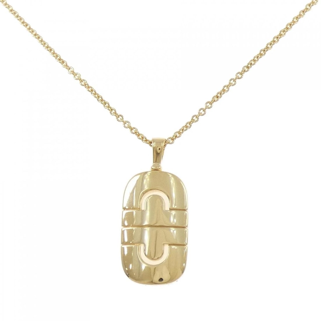BVLGARI PARENTESI NECKLACE: Bvlgari Parentesi Necklace Brand: BVLGARI Type/Style: Bulgari Necklace Material: 750 yellow gold Color: yellow gold Size: Pendant length approx. x width approx.: 33.5mmx14.8mm Chain maximum width