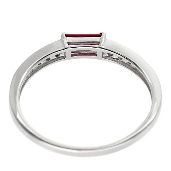 PT950 RUBY DIAMOND RING - 2