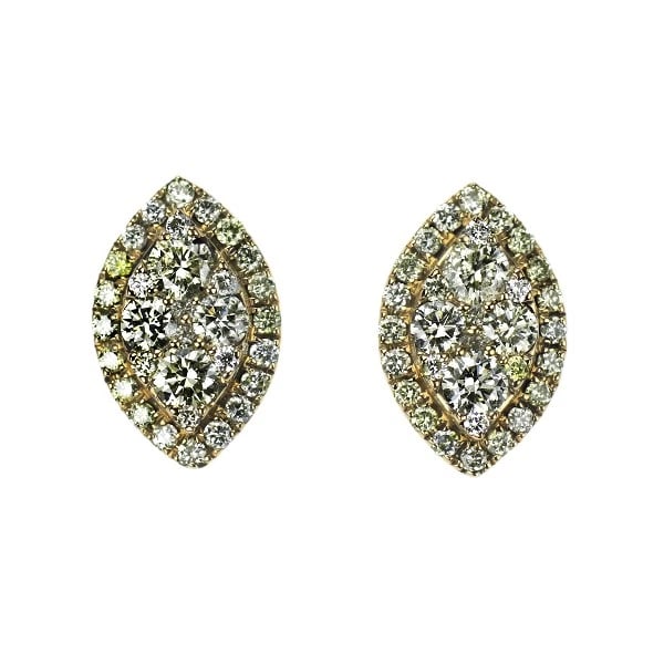 K18YG DIAMOND EARRING: K18YG diamond earring Brand: None Type/Style: piercing Material: K18YG Color: YG Size: Length/Width/Diameter10.0 Accessories: None Accessories Notice: When purchasing pre-owned goods, please refer to