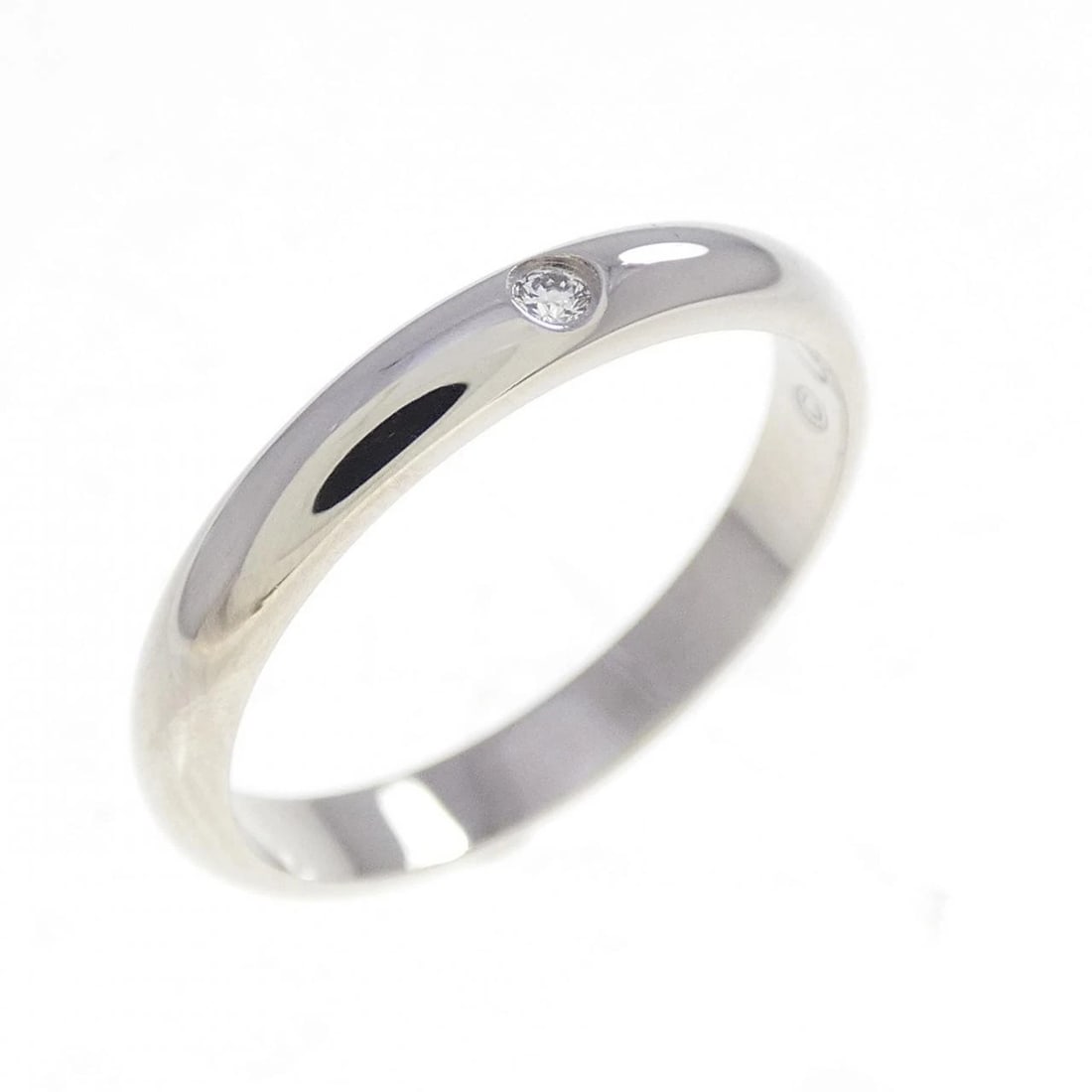 CARTIER WEDDING RING: Cartier Wedding Ring Brand: CARTIER Type/Style: Cartier Ring Material: Platinum950, Main Stone/Creation Natural Color: Silver Size: US4(47) Accessories: None Accessories Notice: When purchasing