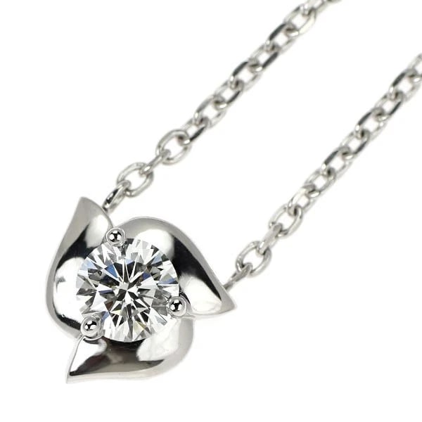 CARTIER PT950/ K18WG DIAMOND PENDANT NECKLACE: Cartier Pt950/ K18WG diamond pendant necklace Brand: Cartier Type/Style: pendant necklace Material: Pt950/ K18WG Color: WG PT Size: Necklace: Chain Length 44 Length/Width/Diameter9.7 Accessories: