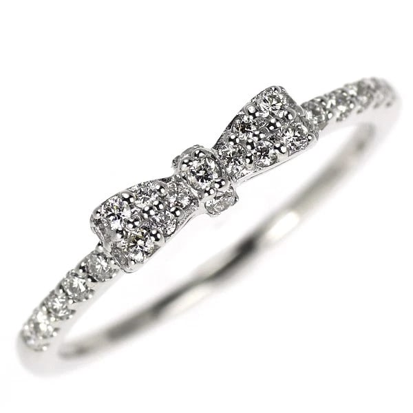 PONTE VECCHIO K18WG DIAMOND RING: Ponte Vecchio K18WG diamond ring Brand: Pontevecchio Type/Style: Ring Material: K18WG Color: WG Size: 5.25US Accessories: None Accessories Notice: When purchasing pre-owned goods, please r