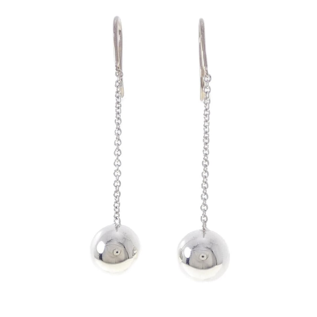 TIFFANY&CO. BALL HOOK PIERCE: TIFFANY&Co. Ball Hook Pierce Brand: TIFFANY&Co. Type/Style: TIFFANY&Co. Pierce/Earring Material: 925Silver Color: Silver Size: Approx. length x width: 39.1mm x 10.1mm Accessories: None Acc