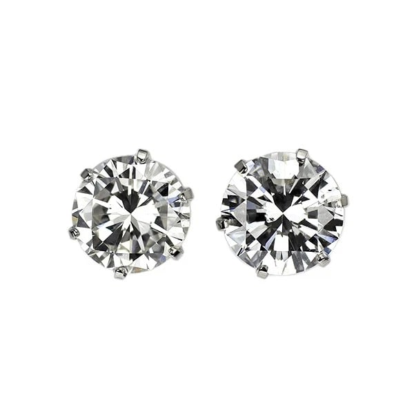 PT900 DIAMOND EARRINGS: Pt900 Diamond Earrings Brand: None Type/Style: piercing Material: Pt900, Main Stone/Creation Natural Color: Silver Size: Length/Width/Diameter5.2 Accessories: None Accessories Notice: When purchasing