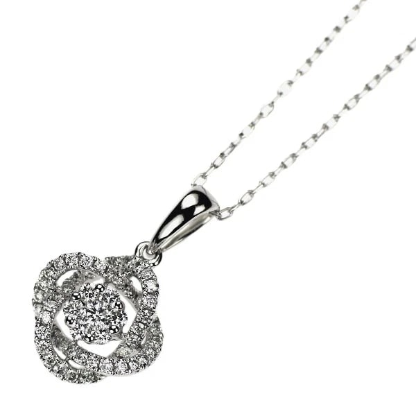 K18WG DIAMOND PENDANT NECKLACE: K18WG Diamond Pendant Necklace Brand: None Type/Style: pendant necklace Material: K18WG Color: WG Size: Necklace: Chain Length ?45.5 Length/Width/Diameter17.5 Accessories: None Accessories