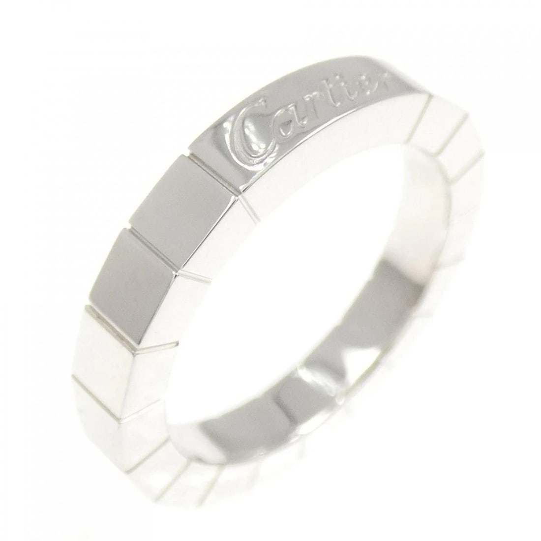 CARTIER LANIER RING: Cartier Lanier Ring Brand: CARTIER Type/Style: Cartier Ring Material: 750 white gold Color: Silver Size: US4(47) Accessories: None Accessories Notice: When purchasing pre-owned goods, plea