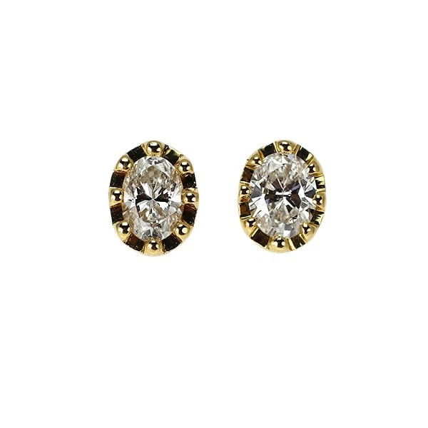 BELSIORA K18YG DIAMOND STUD EARRINGS: Belsiora K18YG Diamond Stud Earrings Brand: None Type/Style: piercing Material: K18YG Color: YG Size: Length/Width/Diameter5.3 Accessories: None Accessories Notice: When purchasing pre-owned goods,