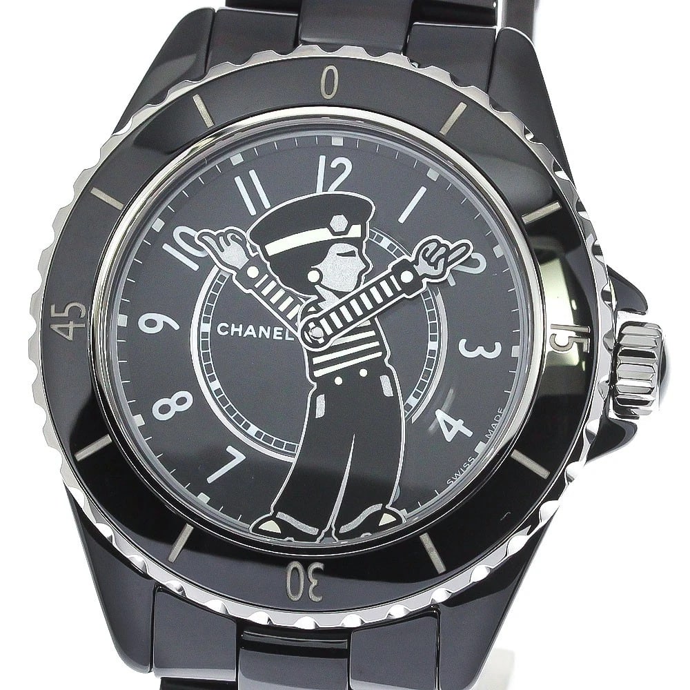 CHANEL MADEMOISELLE LA PAUSA LIMITED BLACK CERAMIC WATCH: CHANEL Mademoiselle La Pausa Limited Black Ceramic Watch Brand: CHANEL Type/Style: Wristwatch Material: Band Material Stainless Steel / ceramic, Case Material Stainless Steel / ceramic Color: Band Col