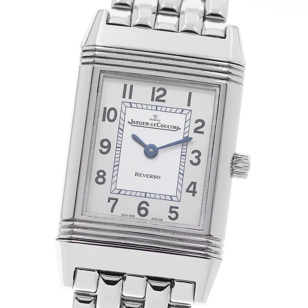 JAEGER-LECOULTRE REVERSO SILVER DIAL QUARTZ WATCH: JAEGER-LECOULTRE Reverso Silver Dial Quartz Watch Brand: JAEGER-LECOULTRE Type/Style: Wristwatch Material: Band Material Stainless Steel, Case Material Stainless Steel Color: Band Color Silver, Case C