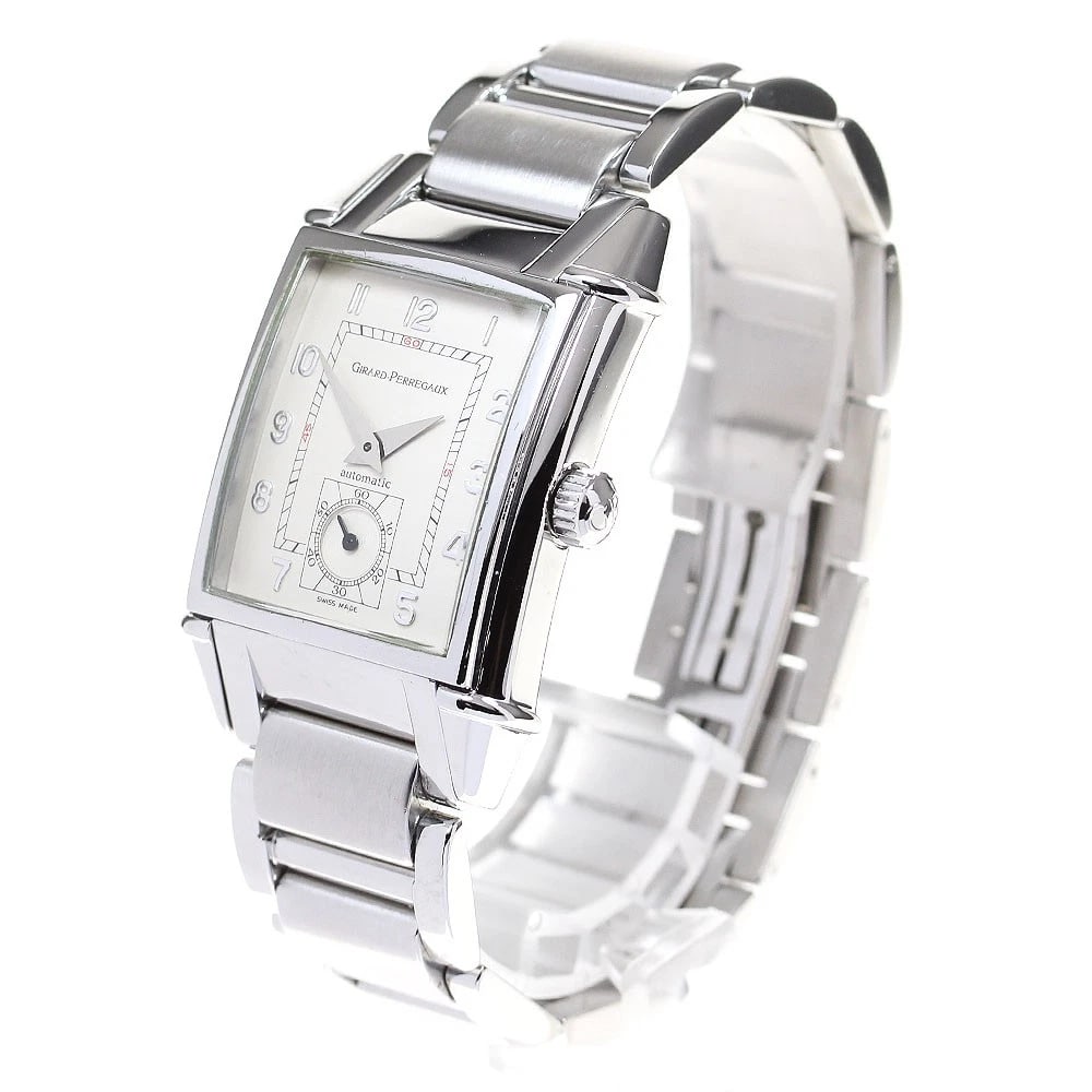 GIRARD-PERREGAUX SMALL S WATCH: GIRARD-PERREGAUX Small s Watch Brand: GIRARD PERREGAUX Type/Style: Wristwatch Material: Band Material Stainless Steel, Case Material Stainless Steel Color: Band Color Silver, Case Color Silver, Dial C
