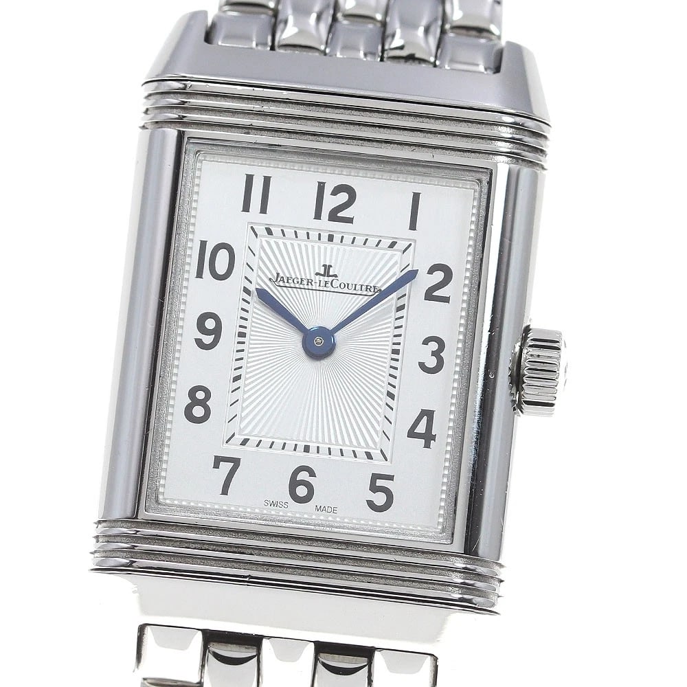 JAEGER-LECOULTRE REVERSO CLASSIC SMALL DUET DIAMOND BEZEL WATCH: JAEGER-LECOULTRE Reverso Classic Small Duet Diamond Bezel Watch Brand: JAEGER-LECOULTRE Type/Style: Wristwatch Material: Band Material Stainless Steel, Case Material Stainless Steel Color: Band Color 