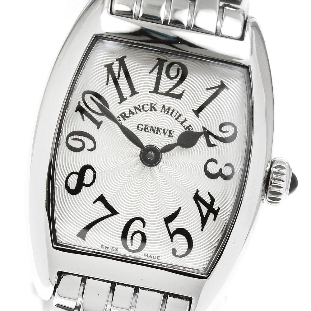 FRANCK MULLER TONNEAU CURVEX INTERMEDIER QUARTZ WATCH: FRANCK MULLER Tonneau Curvex Intermedier Quartz Watch Brand: FRANCK MULLER Type/Style: Wristwatch Material: Band Material Stainless Steel, Case Material Stainless Steel Color: Band Color Silver, Case 