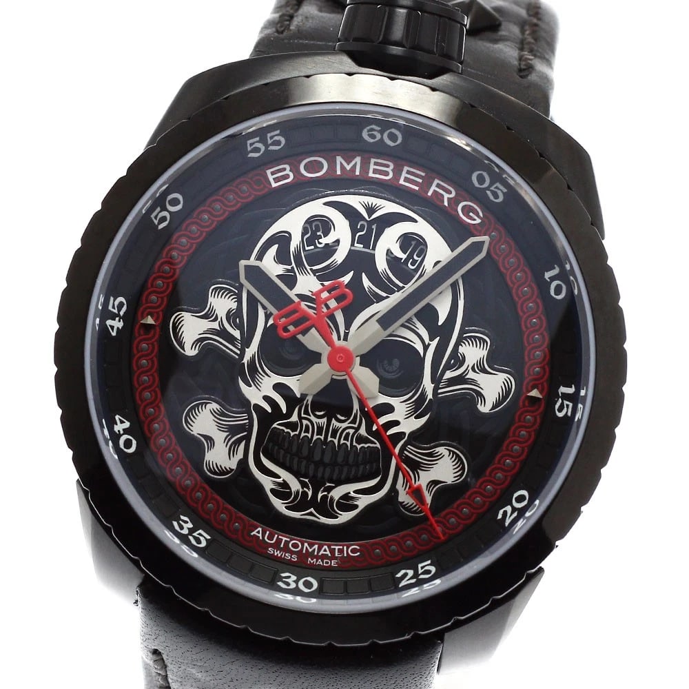 BOMBERG BOLT BADASS LIMITED BLACK SKULL WATCH (1 of 2)