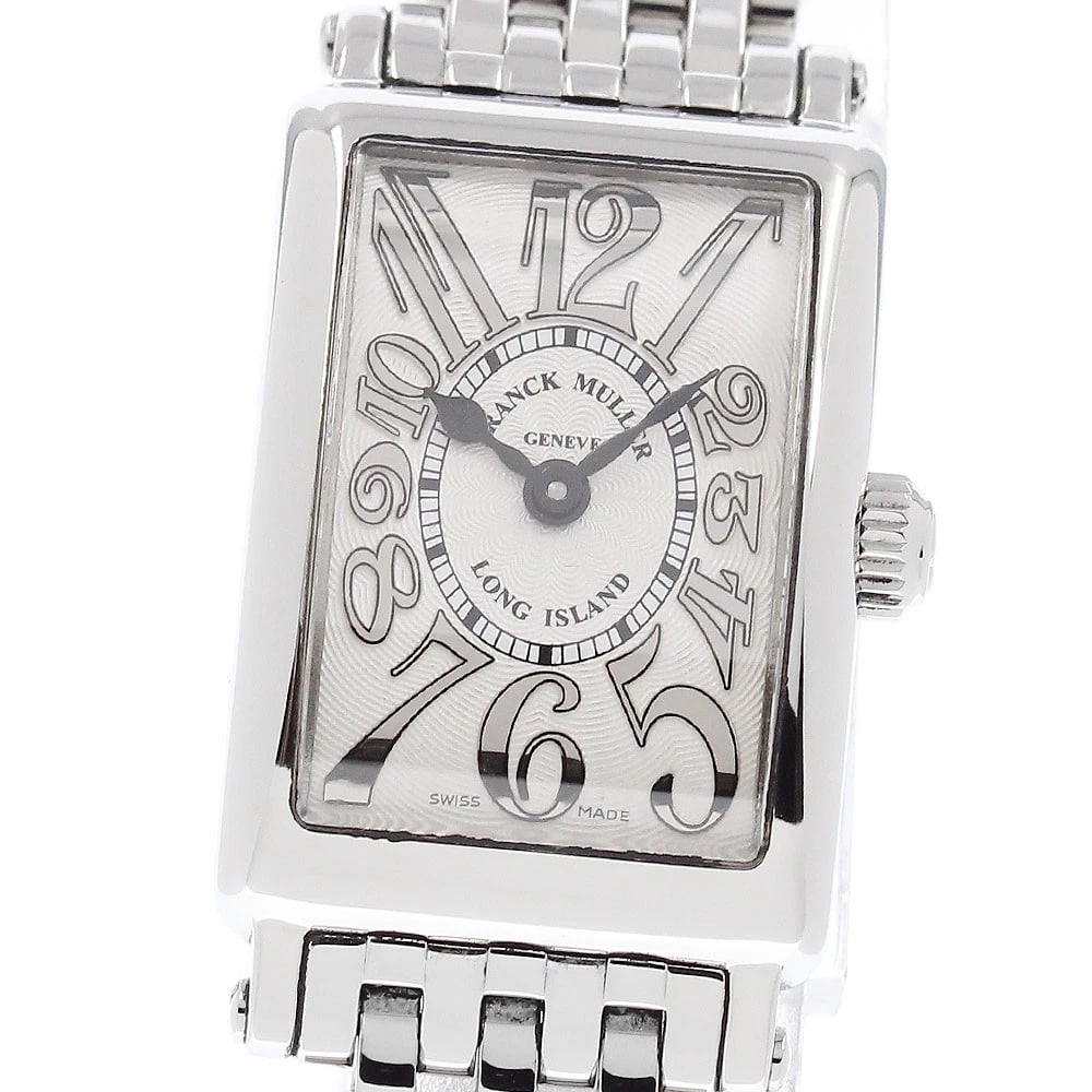 FRANCK MULLER LONG ISLAND PETIT RELIEF QUARTZ WATCH: FRANCK MULLER Long Island Petit Relief Quartz Watch Brand: FRANCK MULLER Type/Style: Wristwatch Material: Band Material Stainless Steel, Case Material Stainless Steel Color: Band Color Silver, Case Co