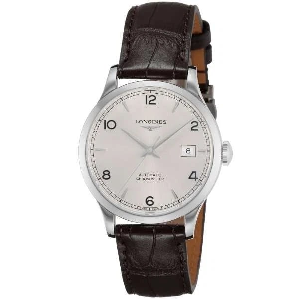 LONGINES RECORD SILVER WATCH: LONGINES Record Silver Watch Brand: Longines Type/Style: Wristwatch Material: Case: Stainless Steel Color: Case Color Silver Size: Case size: Approx. 38mm (excluding crown) Body thickness: Approx.