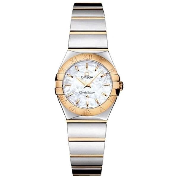 OMEGA CONSTELLATION POLISHED QUARTZ WATCH: Omega Constellation Polished Quartz Watch Brand: OMEGA Type/Style: Wristwatch Material: Material (main) Stainless steel, yellow gold Color: Case Color Color White Size: Case size 24.0mm Accessories: