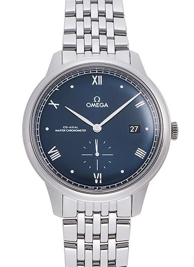 OMEGA DE VILLE PRESTIGE BLUE WATCH: Omega De Ville Prestige Blue Watch Brand: OMEGA Type/Style: Wristwatch Material: Dial Color Blue Color: Case Color Material SS Size: Case diameter 41mm Accessories: None Accessories Notice: When
