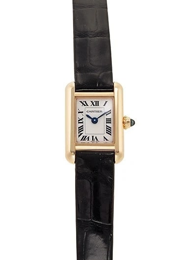 CARTIER TANK LOUIS CARTIER MINI SILVER WATCH: Cartier Tank Louis Cartier Mini Silver Watch Brand: Cartier Type/Style: Wristwatch Material: Material YG Color: Case Color Color Silver Dial Size: Case diameter 24.0mm x 16.5mm Accessories: None
