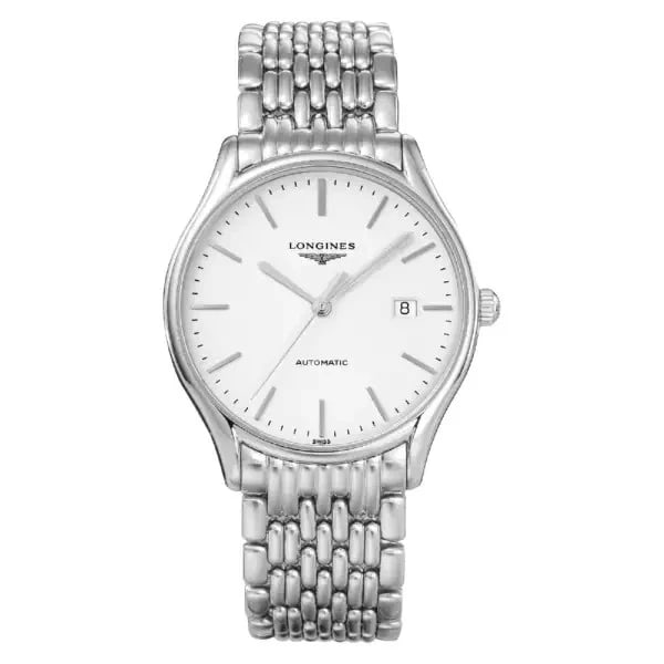 LONGINES LYRE WHITE WATCH: Longines Lyre White Watch Brand: Longines Type/Style: Wristwatch Material: Case: Stainless Steel Color: Case Color [Band Color] Silver Size: [Case Size] 38mm x 38mm x 8mm Accessories: None