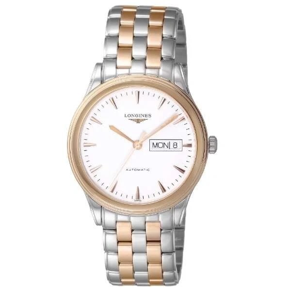 LONGINES FLAGSHIP WHITE WATCH: LONGINES Flagship White Watch Brand: Longines Type/Style: Wristwatch Material: Case Stainless steel (pink gold PVD) Color: Case Color none Size: [Case size] Height 38 x width 38 x thickness 9.5 mm
