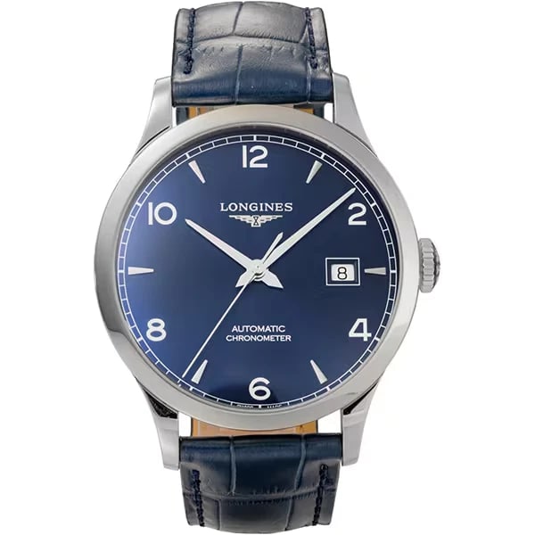 LONGINES RECORD LEATHER BELT WATCH: Longines RECORD Leather Belt Watch Brand: Longines Type/Style: Wristwatch Material: Case: Stainless steel Color: Case Color none Size: (Approx.) 40mm (height) x 40mm (width) x 11mm (thickness) Wrist