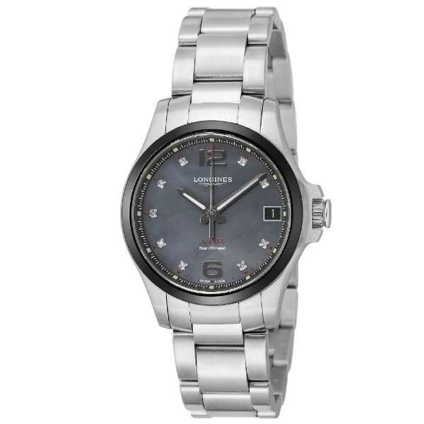 LONGINES CONQUEST WATCH: Longines Conquest Watch Brand: Longines Type/Style: Wristwatch Material: Case Material Stainless steel Color: Case Color Dial Color Black Size: Case Diameter 36 x 36 mm Accessories: None Accessories