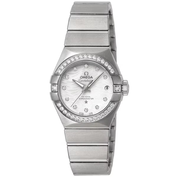 OMEGA CONSTELLATION WATCH: OMEGA Constellation Watch Brand: OMEGA Type/Style: Wristwatch Material: Material (main) Stainless steel Color: Case Color Color White Size: Case size 27.0mm Accessories: None Accessories Notice: When