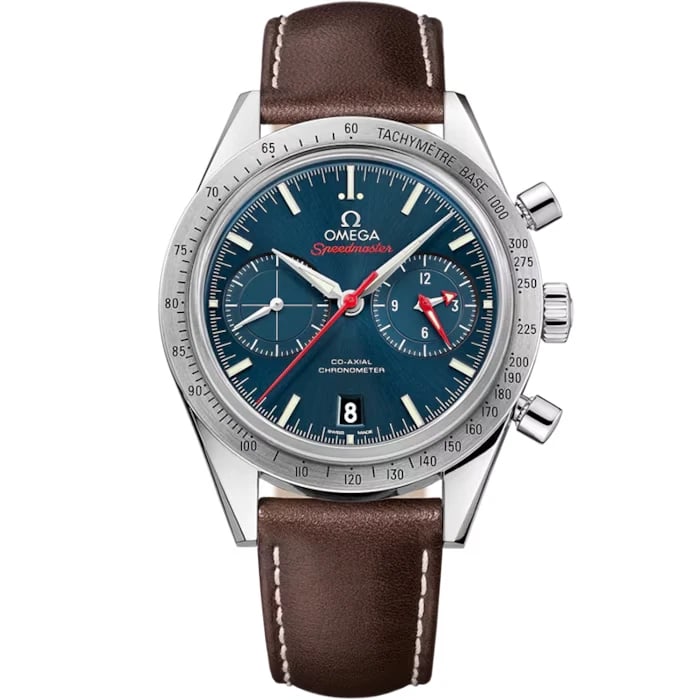OMEGA SPEEDMASTER CHRONOGRAPH WATCH: Omega Speedmaster Chronograph Watch Brand: OMEGA Type/Style: Wristwatch Material: Material (Main) Stainless Steel Color: Case Color Color Blue Size: Case Size 41.5mm Accessories: None Accessories