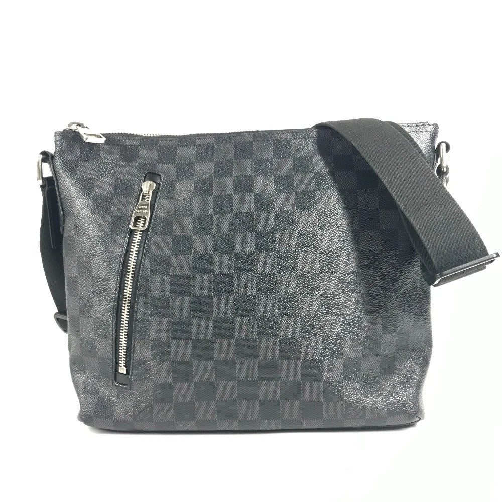 LOUIS VUITTON DAMIER GRAPHITE MICK PM CROSSBODY BAG: LOUIS VUITTON Damier Graphite Mick PM Crossbody bag Brand: Louis Vuitton Type/Style: Shoulder Bag Material: DamierGraphiteCanvas Color: Black Size: W12.4?H9.3?D3.1inch / W31.5cm H23.5cm D8cm Acces