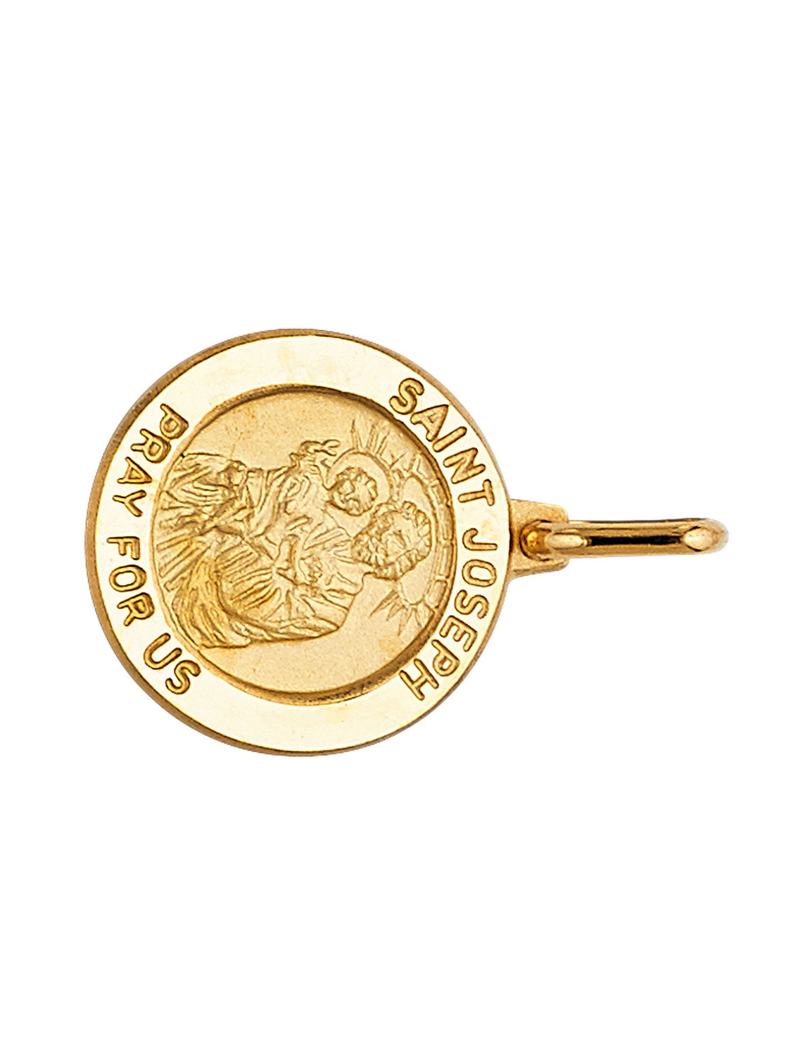 14KY ST. JOSEPH ROUND MEDAL - 2