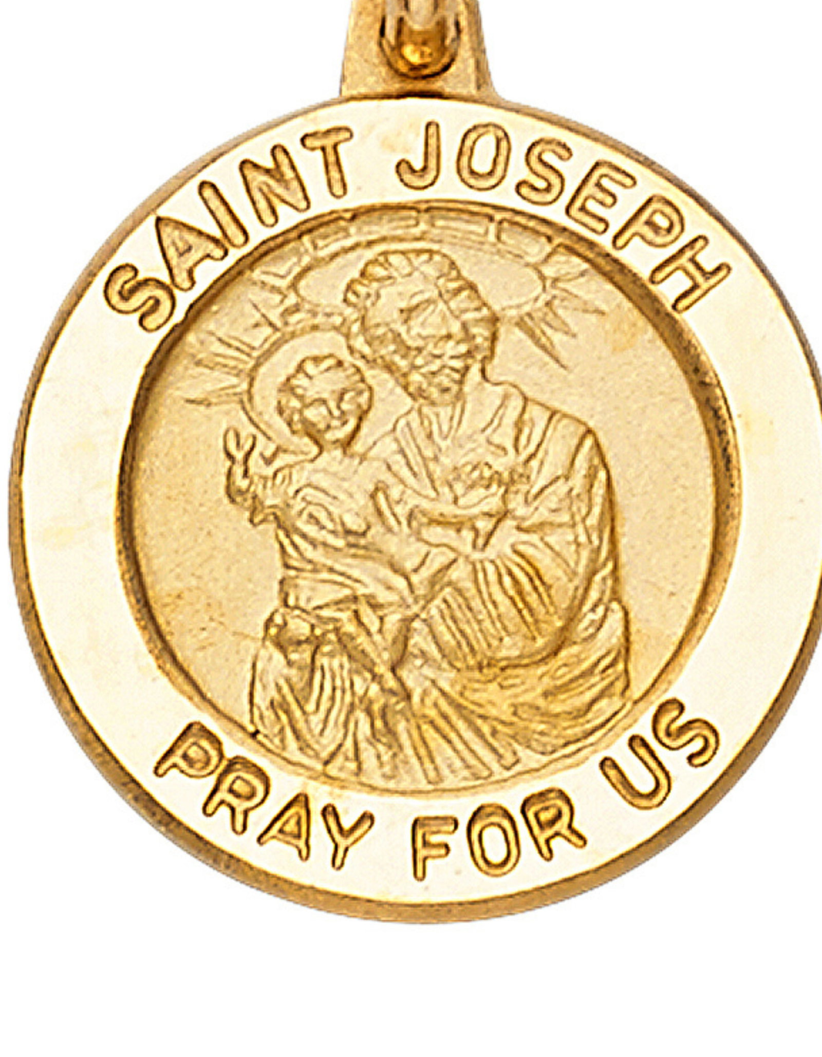 14KY ST. JOSEPH ROUND MEDAL - 4